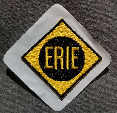 LMH Patch ERIE Railroad Delaware Lackawanna DL&W EL DLW Yellow Black Adhesive