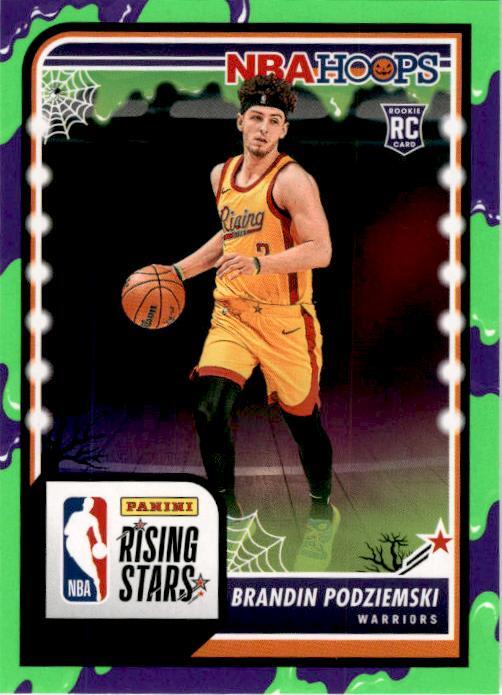 2023-24 Hoops Haunted Hoops #297 Brandin Podziemski Slime