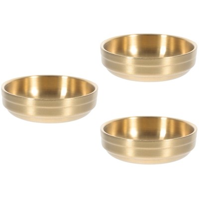  3 Count Goldenes Dip -Gericht Schüsseln Zum Dippen Von Saucen Gewürz