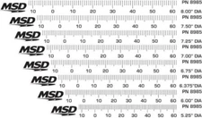 MSD 8985 Timing Tapes 5.250 - 8" Diameter Balancers Ford Chevy Mopar
