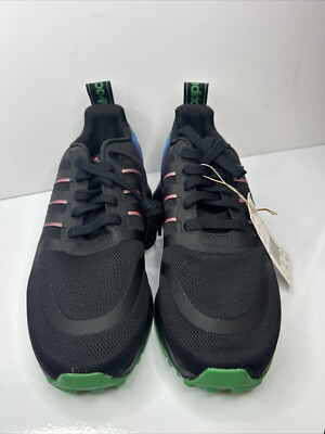EUC Adidas Originals Multix J HR1219 Monochrome Rainbow Black Green Boys Size 6