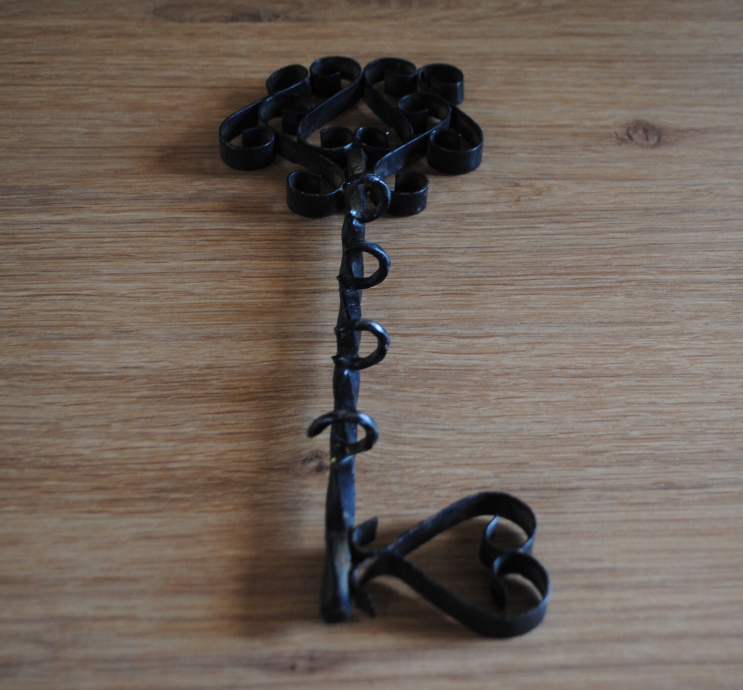 Anciennes 4 Clés Squelette Fer Forgé Espagne Serrurerie Forge c.1880