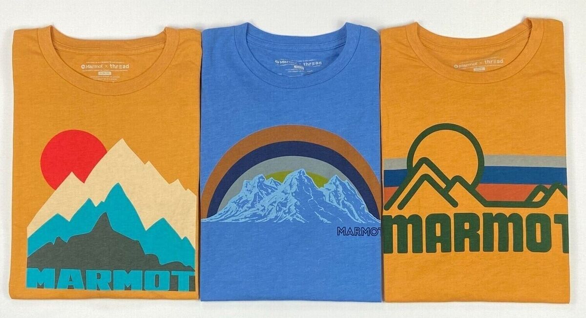 Men's Marmot x Thread Cotton Poly Blend Short Sleeve T-Shirt Men's Marmot x Thread Cotton Poly Blend Short Sleeve T-Shirt