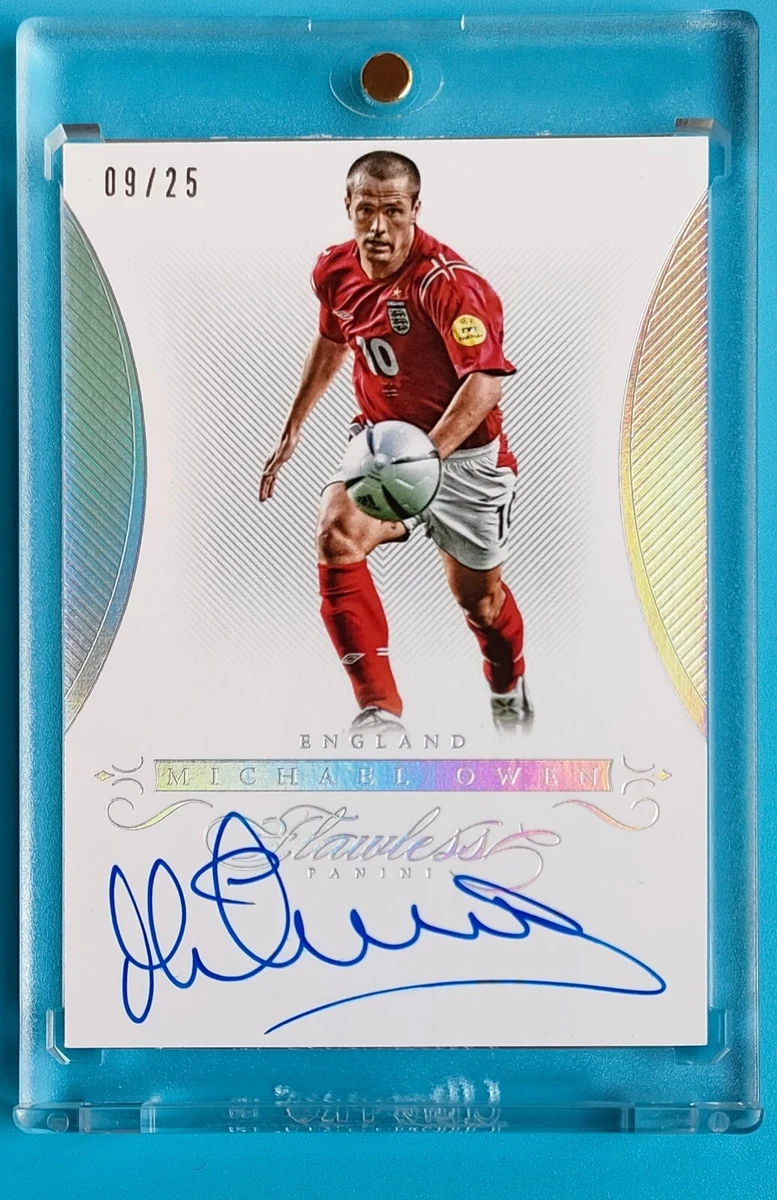 2015-16 Panini Flawless Soccer Signatures Michael Owen Auto 9/25