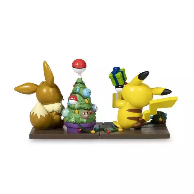 Pokemon Center - Pokemon Holiday Christmas Pikachu & Eevee Figure by Funko