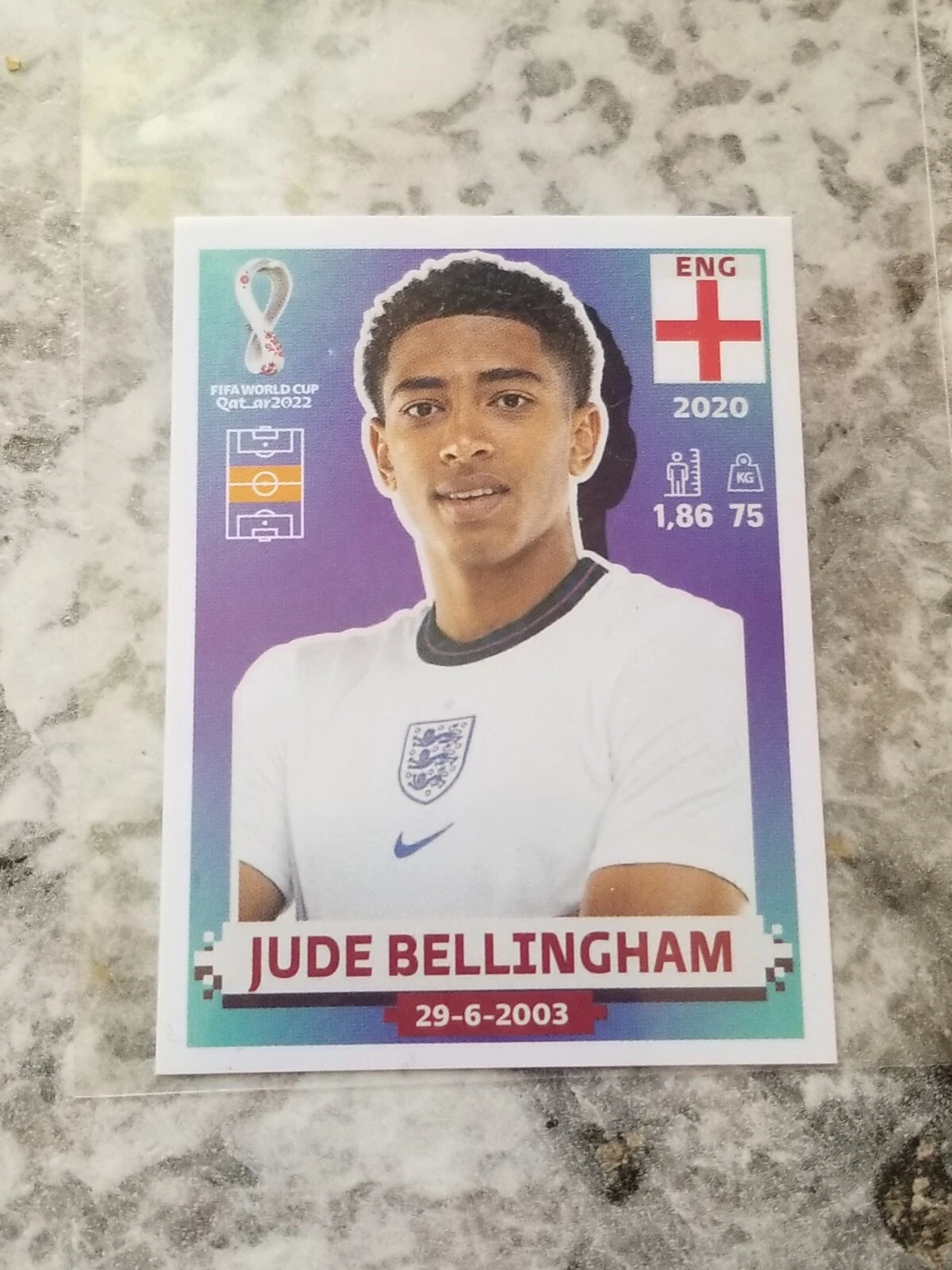 JUDE BELLINGHAM 2022 Panini World Cup Qatar Stickers #ENG11 England