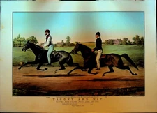 Currier & Ives Calendar Topper 1957 Tacony and Mac Hunting Park Course