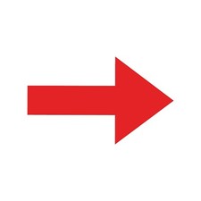 Arrow Shape Vinyl Decal Car Sticker Window Laptop Point Direction sign sticker