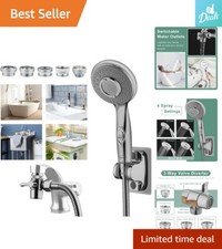 Multi-Purpose Sink Faucet Sprayer - 5 Adapters for Hair Washing Pet Rinse