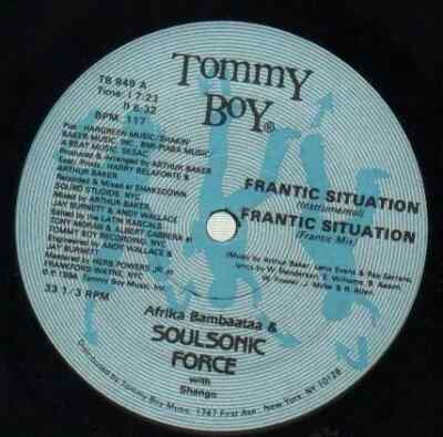 Afrika Bambaataa & Soulsonic Force With Shango Frantic Situation