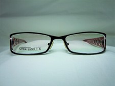 Chez Colette, eyeglasses, oval, square, frames, women's, NOS vintage rare