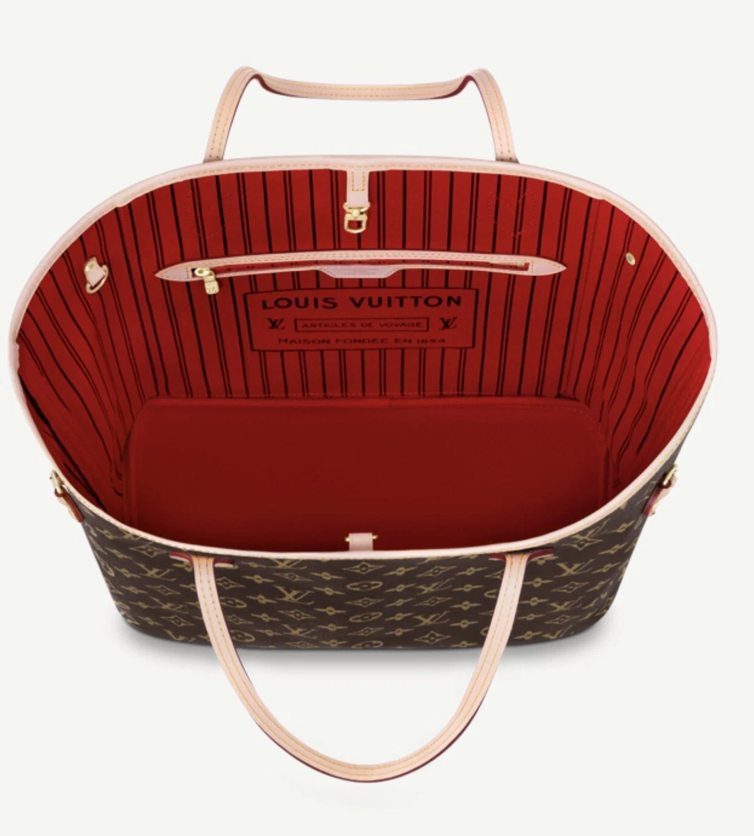 NEW Louis Vuitton Neverfull MM - CHERRY INTERIOR- NWT RARE- Sold W/Pouch—