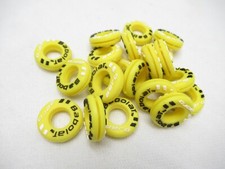TWO 2X : BABOLAT YELLOW "AERO" VIBRATION DAMPENERS FOR TENNIS RACQUETS
