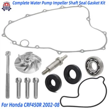 For Honda CRF450R 2002-2008 Complete Water Pump Impeller Shaft Seal Gasket Kit