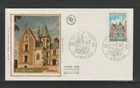 France 1973 SG2008 Silk FDC (Amboise) Tourism-Clos-Luce Palace-Amboise-Da Vinci'
