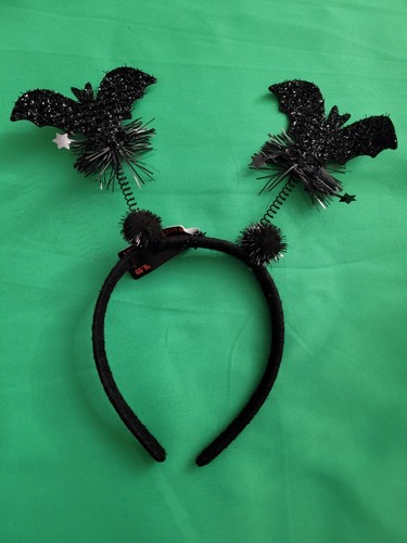 Trick or Treat Halloween gruseliges Stirnband Kürbis Fledermaus neu Haarschmuck 2 Stück - Bild 4 von 7