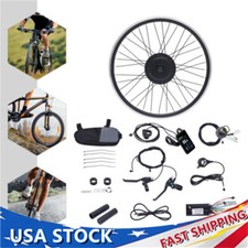 24" 500W 36V E-Bike Front Wheel Electric Bicycle Hub Motor Conversion Kit LCD
