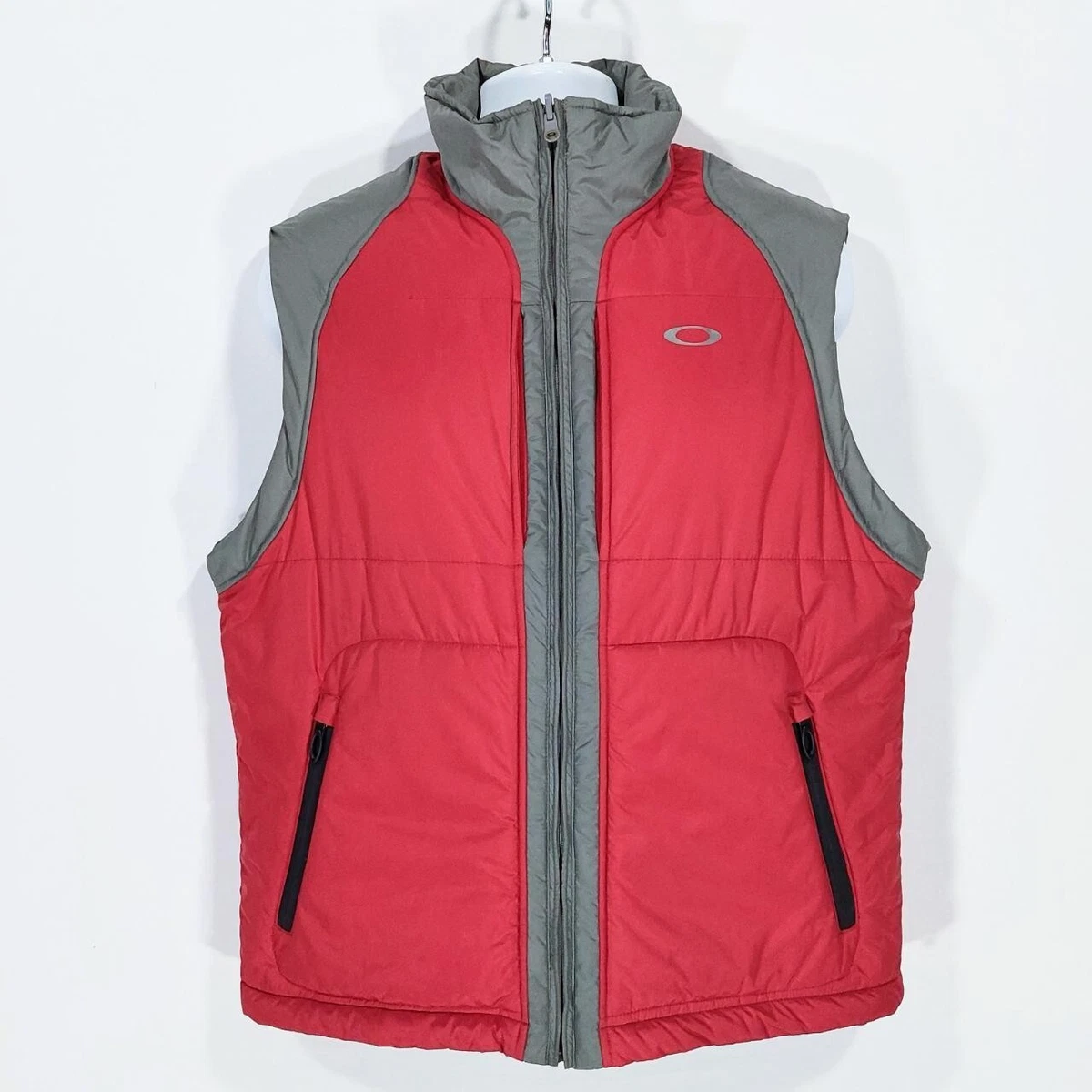 Rare! Oakley Hydro Fuel, Vintage Y2k, SAMPLE Technical Cargo Puffer Vest.  Sz L.