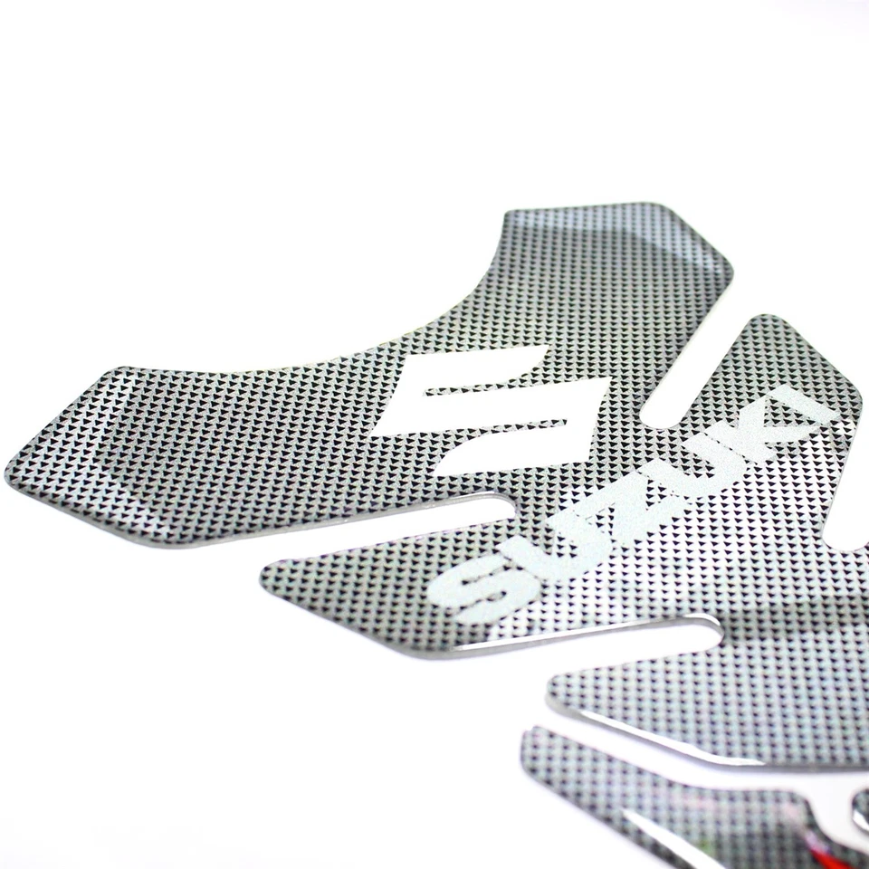 Adesivo almofada tanque de gasolina/combustível resistente resina 3D aparência de carbono logotipo reflexivo Suzuki GSXR - Imagem 4 de 4