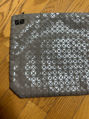 Bao Bao Issey Miyake Clutch Bag BB33-AG461 Gray Made In Japan W15