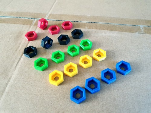 RC car wheel hex adapter 17mm To 24mm  PETG set of 4 fast delivery! 5 colours! - Picture 1 of 10