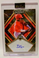 DENZER GUZMAN #1 /2 AUTO BASEBALL WILD CARD AUTO MANIA 2023