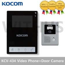 KOCOM KCV-434 Black 4.3" LCD Video Phone  KC-C60 Door Camera - Tracking