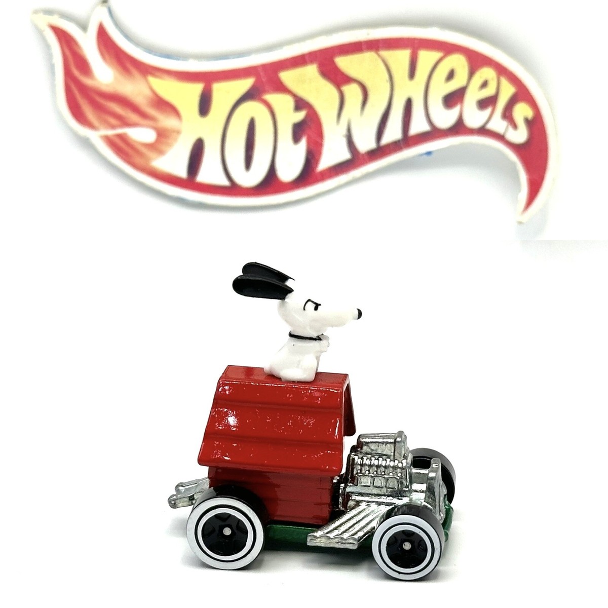 Loose Hot Wheels Snoopy Red Dog House Custom Plastic Wheel Swap w