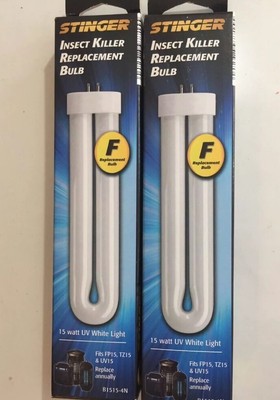 Lot of 2 15-WATT Type F Stinger Insect Killer Light Bug Zapper