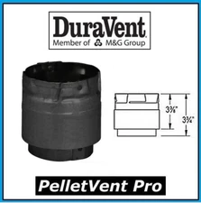 DURAVENT PELLETVENT PRO Pipe 3" Diameter Appliance Adapter #3PVP-ADB PELLET VENT