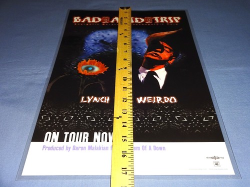 Bad Acid Trip Lynch The Weirdo Poster 11x17" On Tour Daron Malakian Serj Tankian - Bild 3 von 14