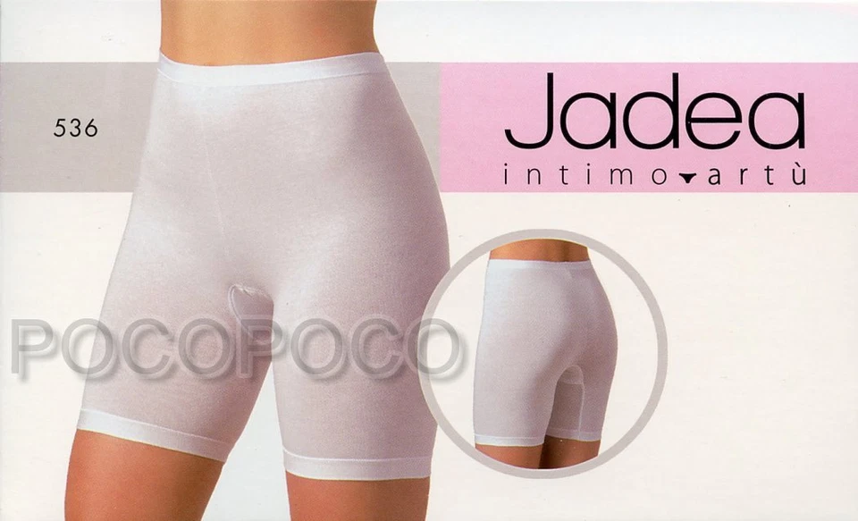 6 Slip Mit Bein Lang Hohe Taille Damen Baumwolle Modal Elastisch Jadea 536 Boxer - Bild 4 von 4