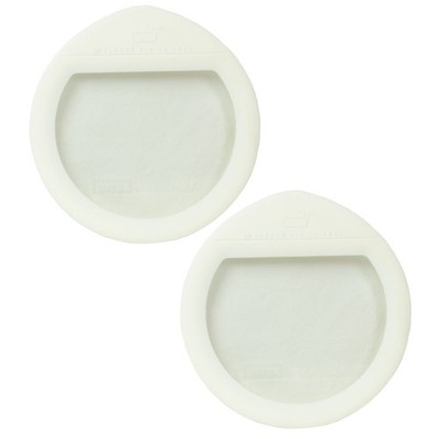 Pyrex OV-7201 Ultimate White Silicone w/ Glass Replacement Lid Cover (2-Pack)