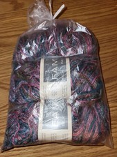 Lot of 3 Skeins Yarn Elite Specialty Fame 1450 Multicolor Same Dye Lot