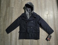 Hawke Co Outfitter Weather Resistant Wool Blend Hooded Jacket Coat Size 7 New