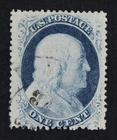 CKStamps: US Stamps Collection Scott#24 1c Franklin Used