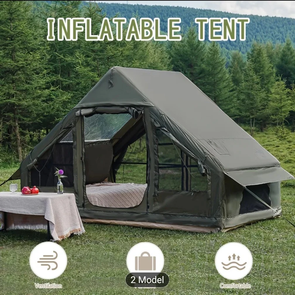4-8 Person Camping Tent, Inflatable Tent, Easy Set Up Oxford Glamping, Air Tent