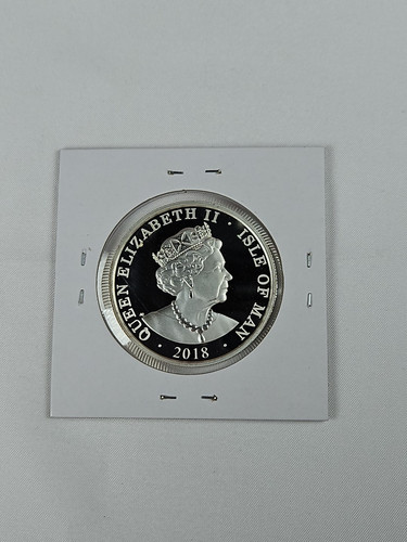 2018 1 OZ ISLE OF MAN 1 EDLE SILBERMÜNZE 999 FINE QEII - Bild 3 von 4