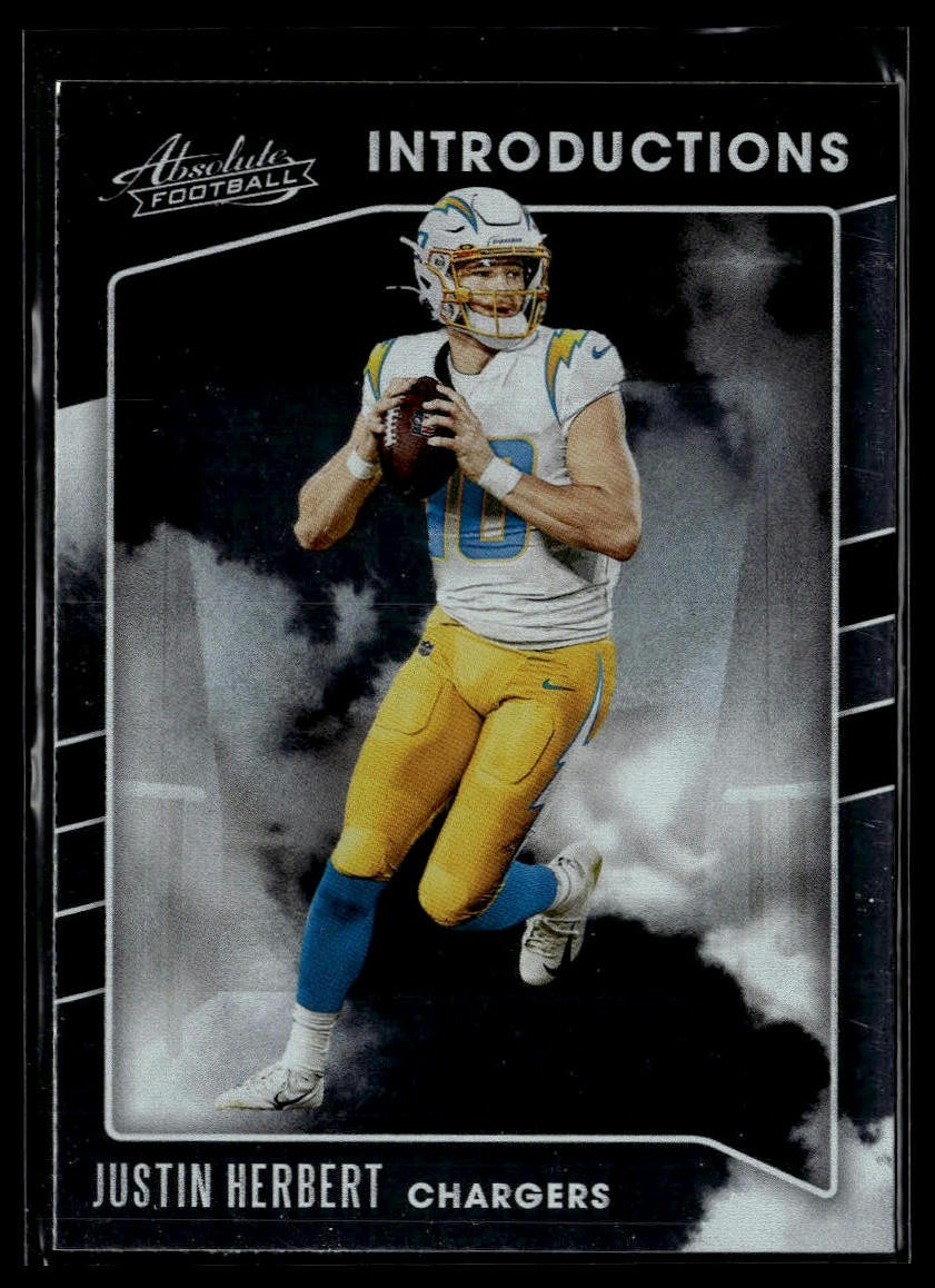 2020 Panini Absolute #I-JH Justin Herbert Introductions