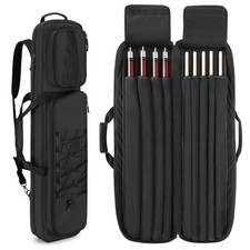 4x5 Pool Cue Case, Billiard Stick Carrying Case Holds 4 Butts and 5 Shafts, Soft
