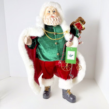 Santa Claus Christmas Holiday Statue Figurine Toys 18" tall X 8" wide NEW w/tags