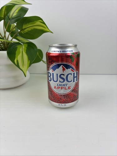 Limited Edition 2025 Empty Busch Light Apple Collectible Beer Can Hidden Hole