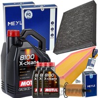 Meyle Filterset+Motul 5W30 FüR VW T5 BUS Multivan Transporter 1.9+2.5 TDI