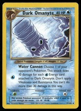 Dark Omanyte 37/105 Uncommon Neo Destiny Pokemon Moderately Played on eBay