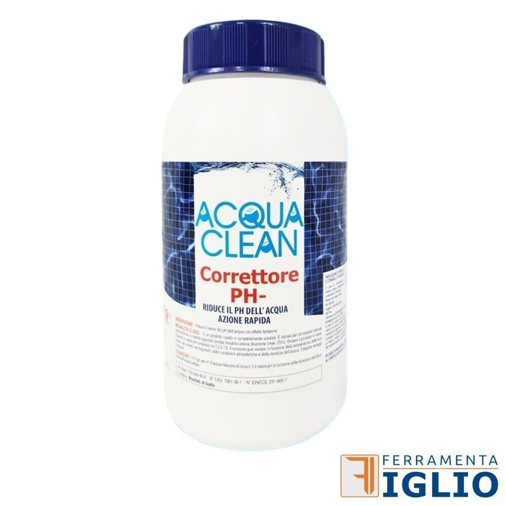 pH Meno Piscina Granulare 1kg Acqua Clean | Addio Occhi Rossi Subito