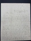 1861 Civil War Soldier Letter Battle at Summit Point Dead Bodies Bullets Flying