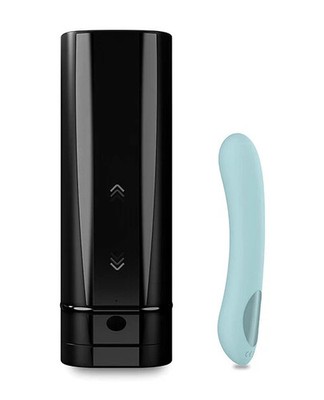 Kiiroo+ Onyx & Pearl2+ Couple Set - Turquoise Blue Interactive Masturbator