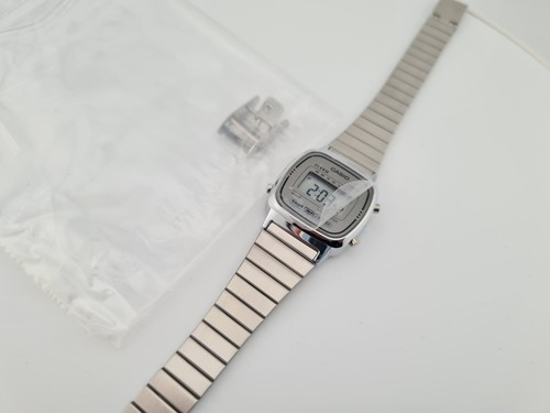 Casio Chrome Coloured Stainless Steel Bracelet Watch. Casio LA670WEA - Picture 18 of 24