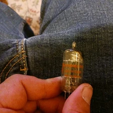 NOS Amperex 12AU7A/ECC82~Orange Globe~ Made in Holland Tested on Sencore TC-142 