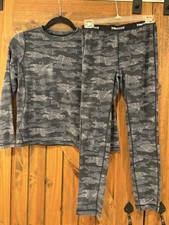 Marmot Kids Sz Large Black/Gray Harrier Tight Base Layer